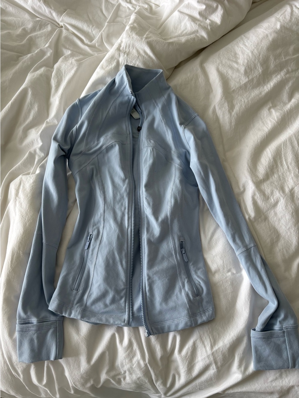 lululemon athletica Light Blue Full-Zip Athletic Jacket